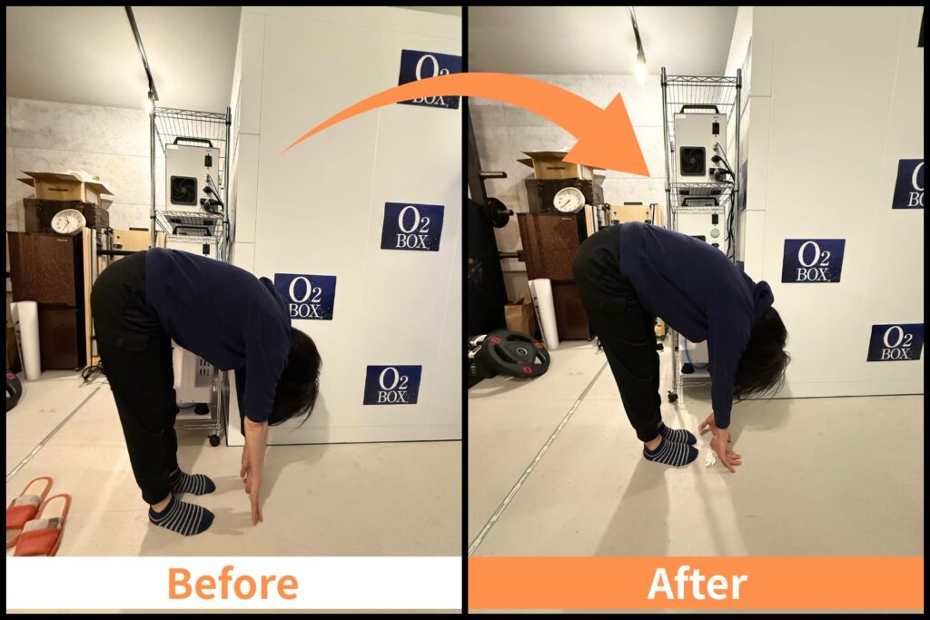 酸素ボックス(カプセル)のビフォーアフター