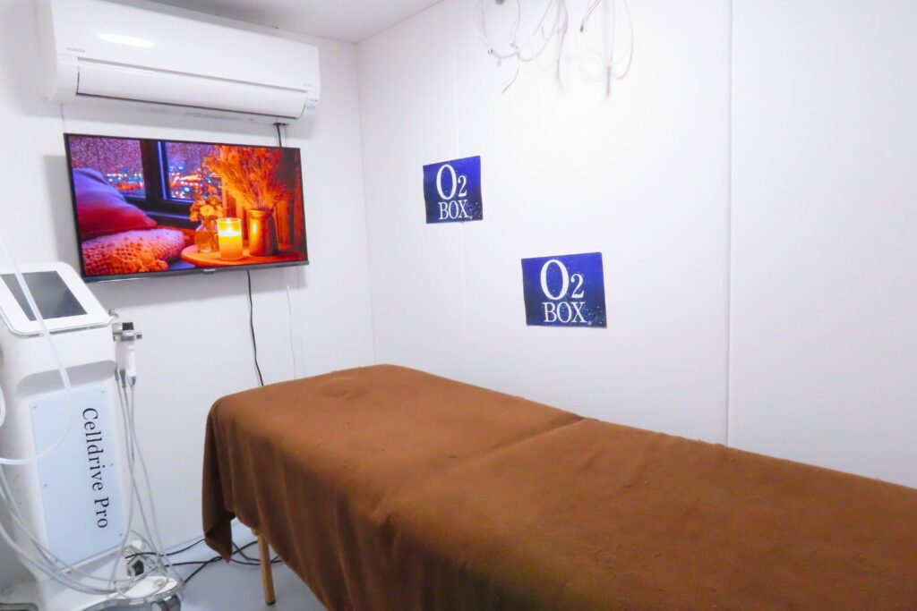 酸素ボックス(カプセル)の室内